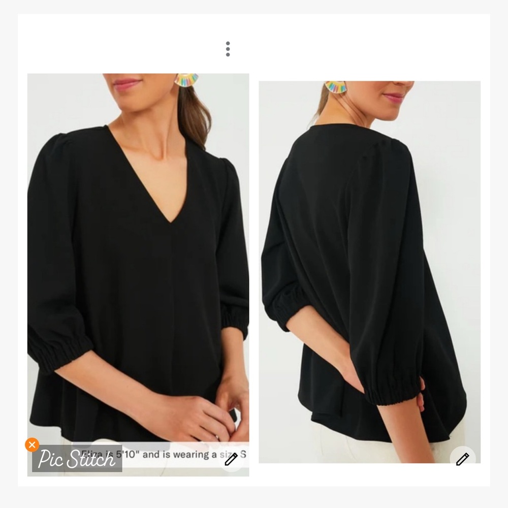 Tuckernuck Pomander Place Hollis Top Black